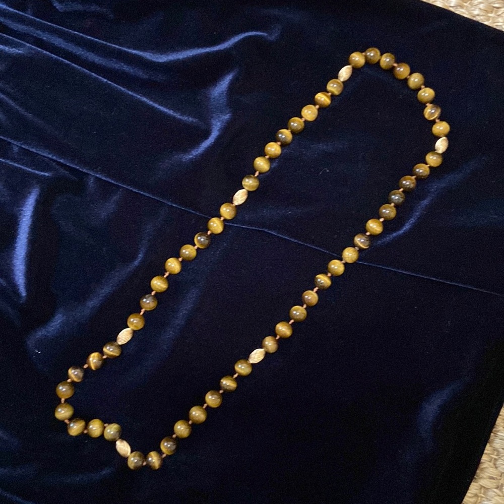 Vintage tiger’s eye necklace